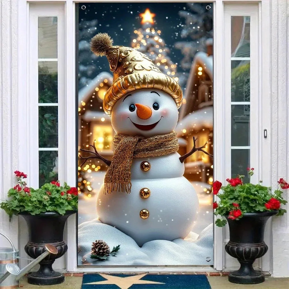 Snowman Christmas Door Banner